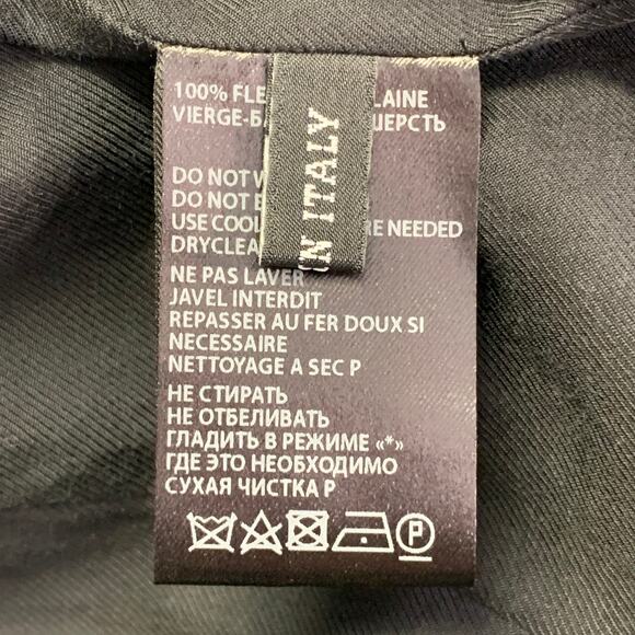 ANN DEMEULEMEESTER Size M Black Wool Shawl Collar Coat - Picture 7 of 8